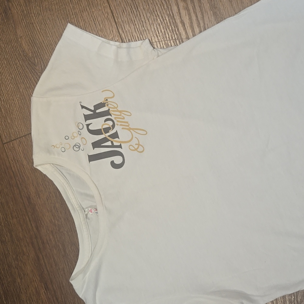 ALSTYLE CAP SLEEVE JACK DANIELS WOMENS SIZE LARGE TSHIRT.   #7089